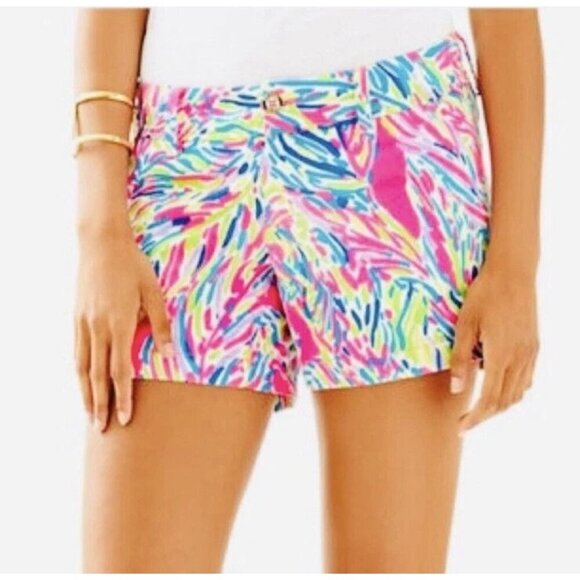 LILLY PULITZER The Callahan Shorts in Palm Reader Size 4 - Picture 1 of 6